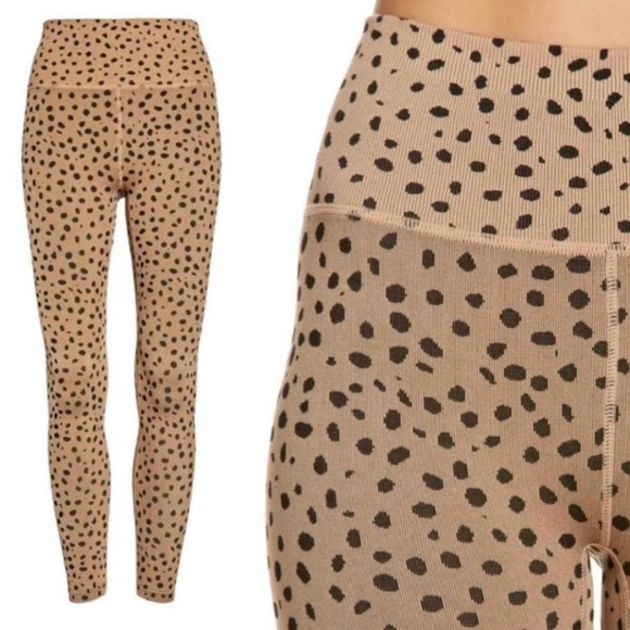 ZELLA Animal Print Elevate Seamless Tank Top Bra & Leggings Matching Set XXS - Picture 3 of 10